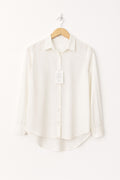 Monsoon Breeze - White Cotton Shirt